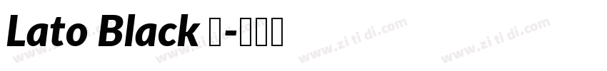 Lato Black 黑字体转换